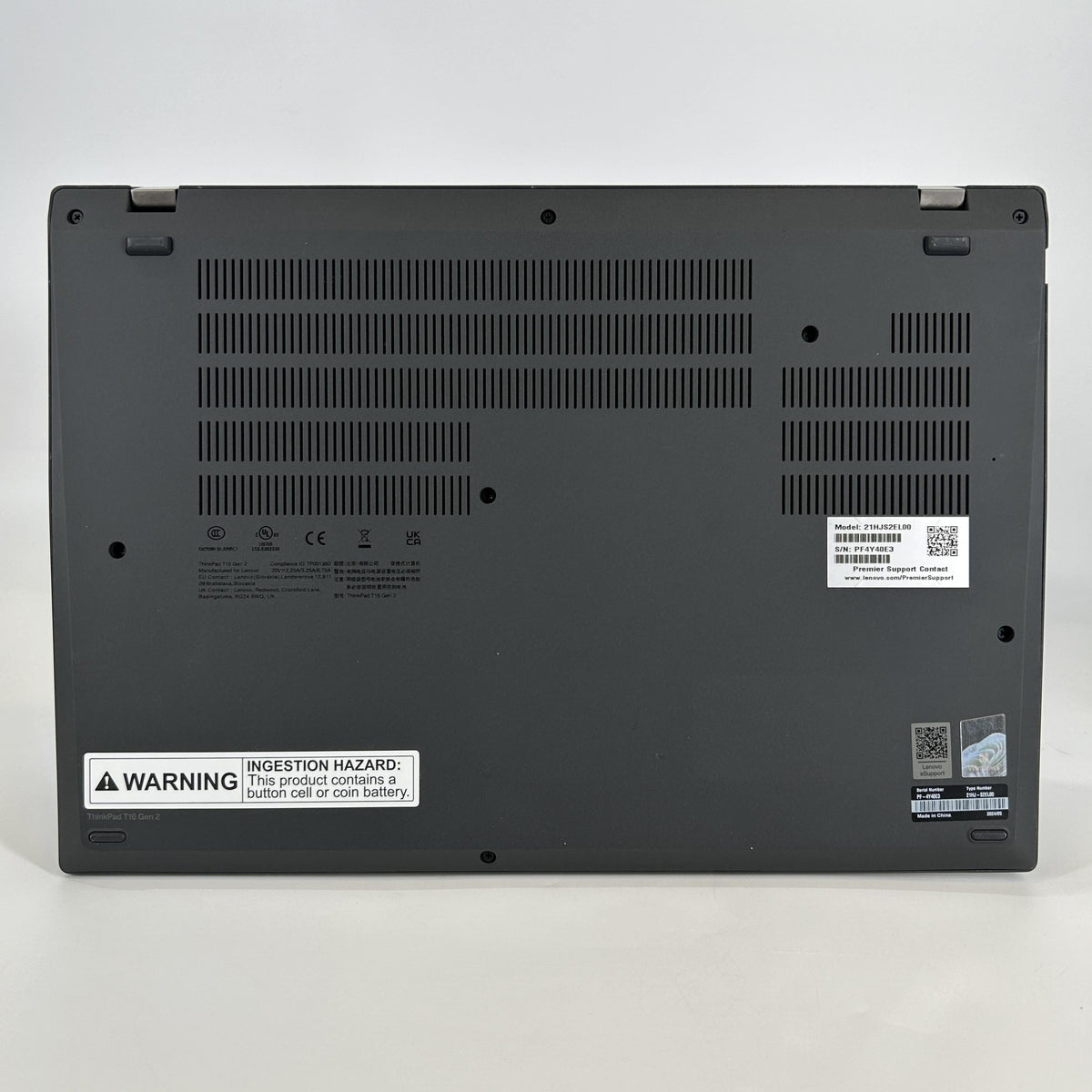Lenovo ThinkPad T16 Gen 2 Black 1.6 GHz Intel Core i5 13th Gen. 16GB RAM 256GB Solid State Drive